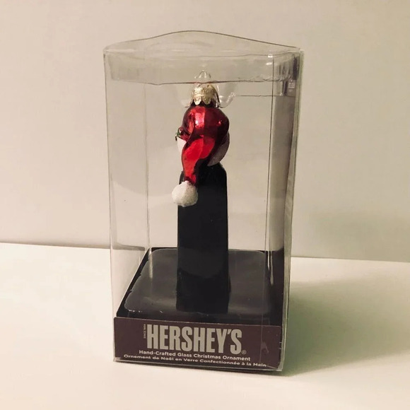 Hersheys Syrup Handcrafted Glass Christmas  Ornament 5 Inch Tall - Picture 5 of 15